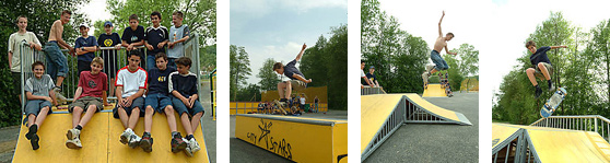 Freizeitanlage Pischelsdorf - Skater auf Halfpipe usw.