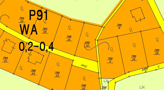 Ausschnitt Flächenwidmungsplan
